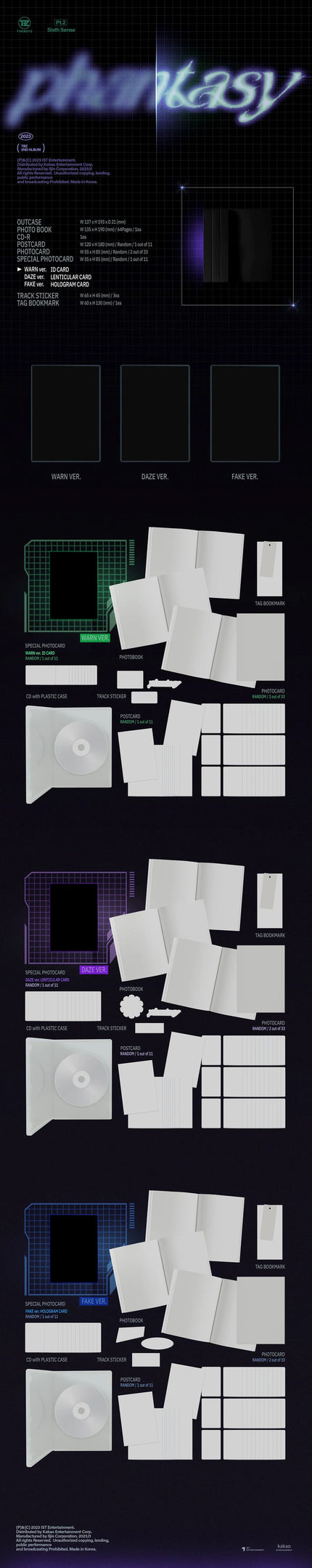 THE BOYZ - PHANTASY Pt. 2 Sixth Sense - 2nd Album