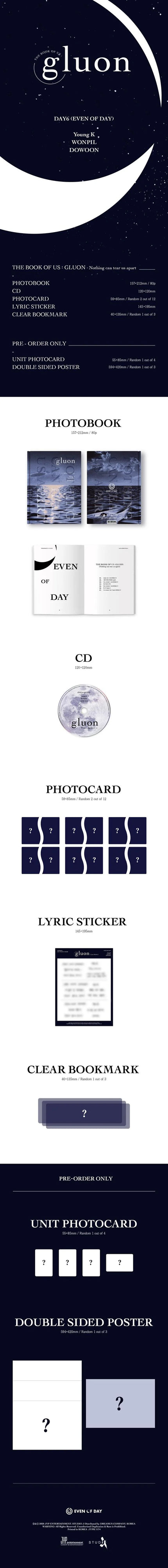 DAY6 - (EVEN OF DAY) - THE BOOK OF US: gluon - 1st Mini Album