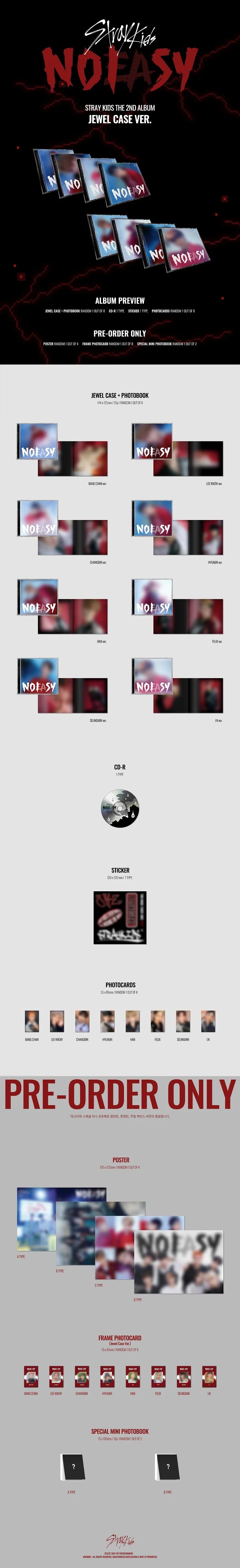 Stray Kids - NOEASY - 2nd Album (Jewel Case Ver.)