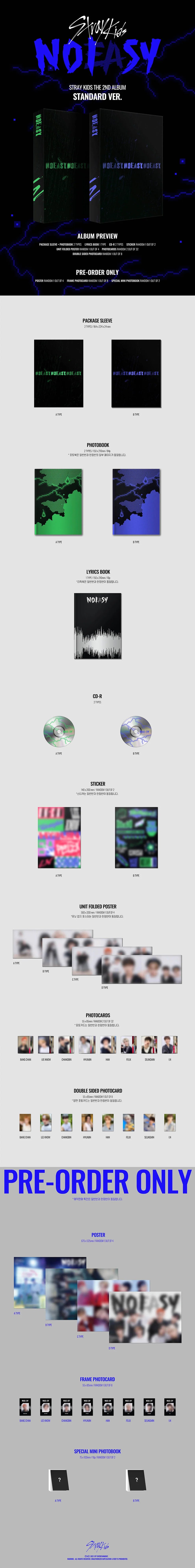 Stray Kids - NOEASY - 2nd Album (Standard Ver.)