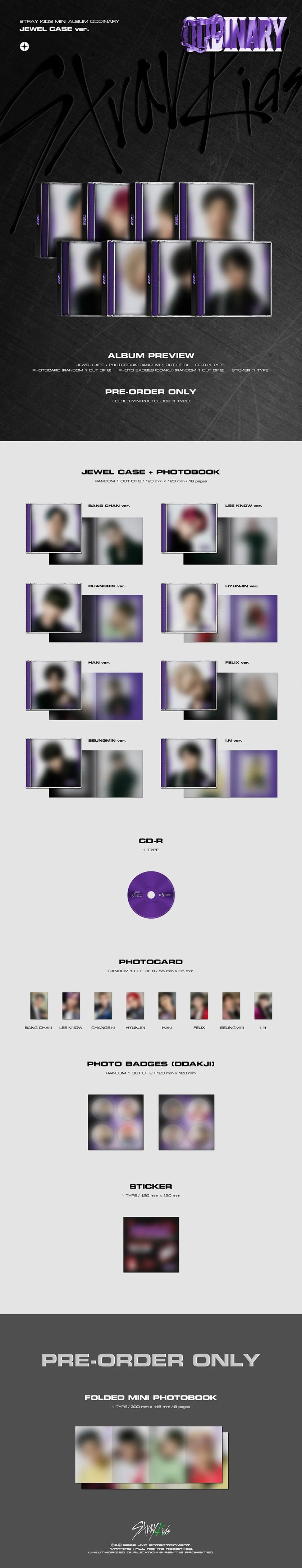 Stray Kids - ODDINARY - Mini Album (Jewel Case Ver.)
