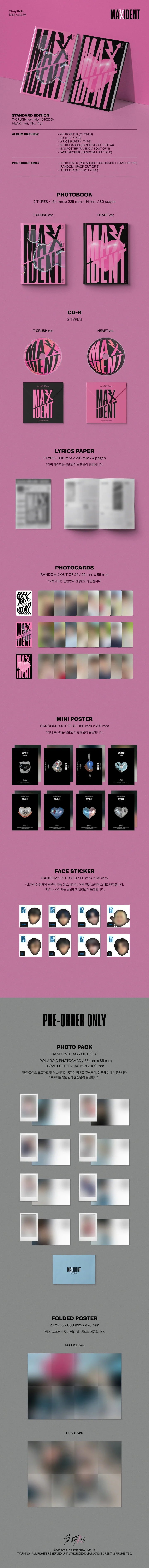 Stray Kids - MAXIDENT - Mini Album (Standard Edition)