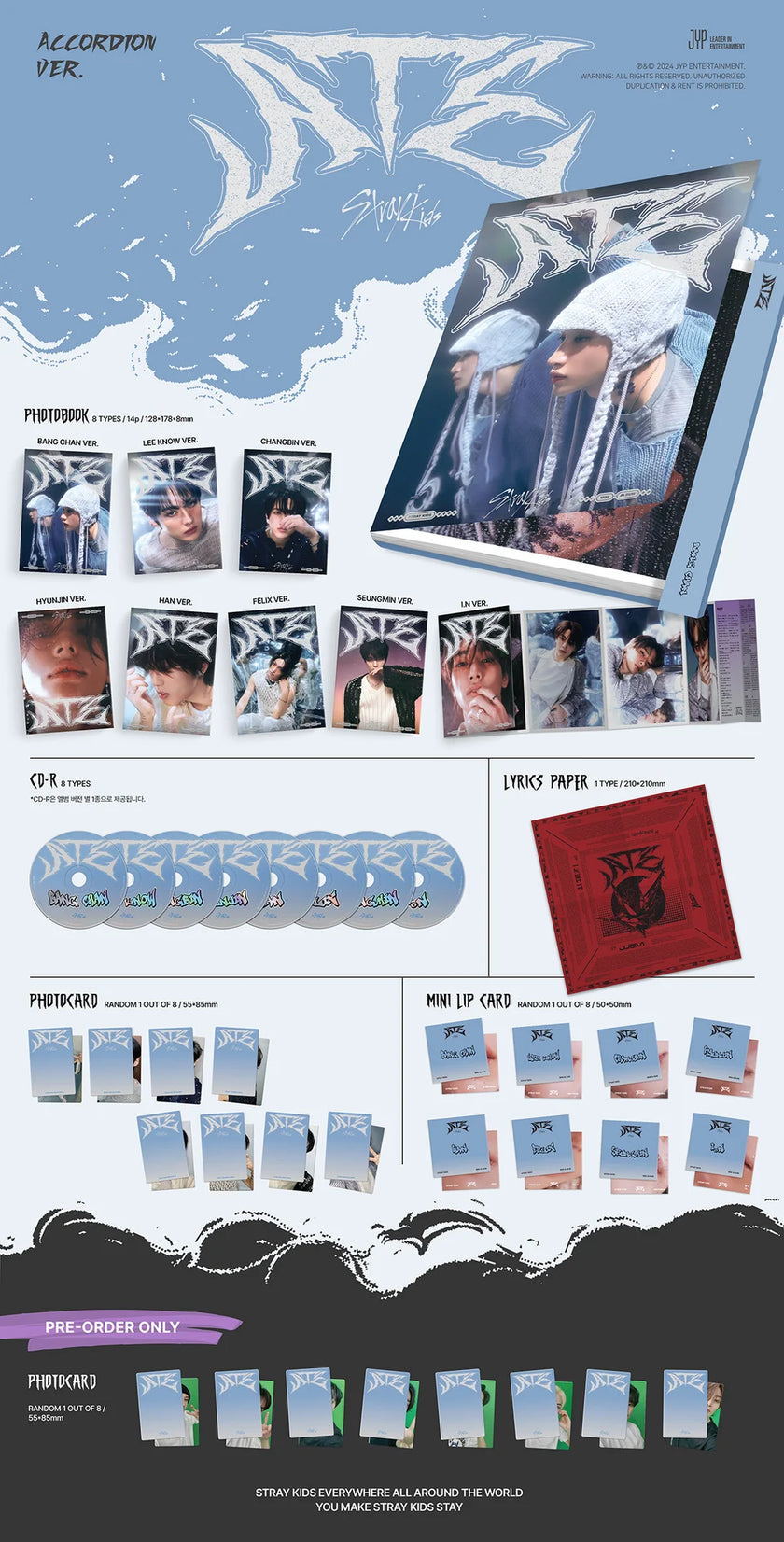Stray Kids - ATE - 9th Mini Album (Accordion Ver.)
