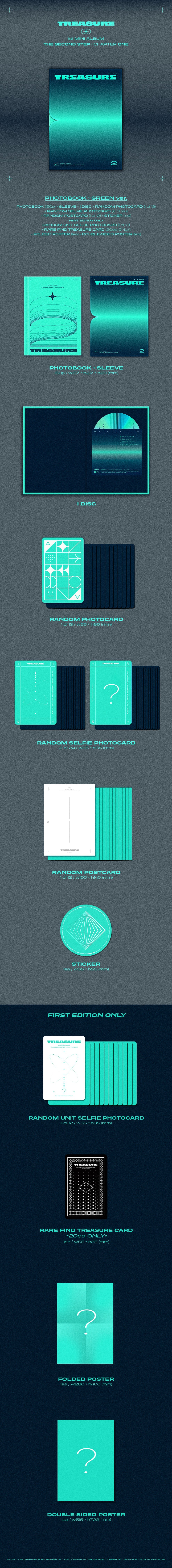 TREASURE - THE SECOND STEP : CHAPTER ONE - 1st Mini Album (Photobook Ver.)