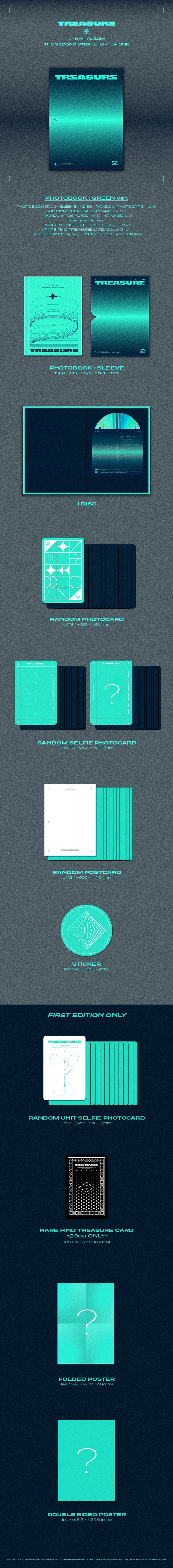 TREASURE - THE SECOND STEP : CHAPTER ONE - 1st Mini Album (Photobook Ver.)
