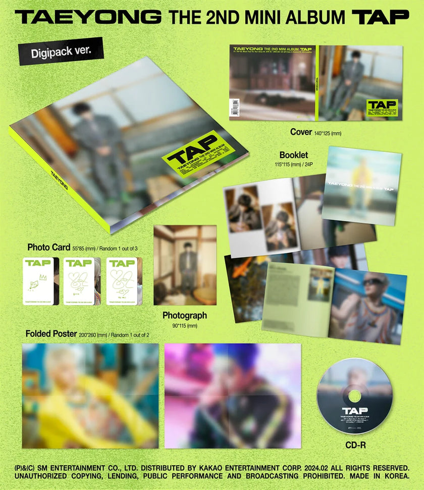 TAEYONG (NCT) - TAP - 2nd Mini Album (Digipack Ver.)