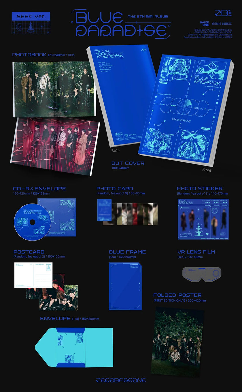 ZEROBASEONE - BLUE PARADISE - 5th Mini Album
