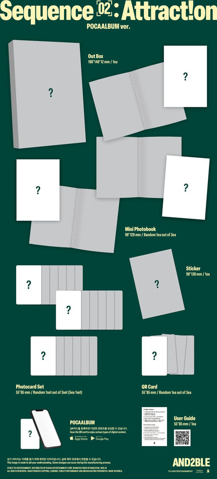 AND2BLE - 2nd Mini Album [Sequence 02: Attraction] (POCAALBUM ver.)