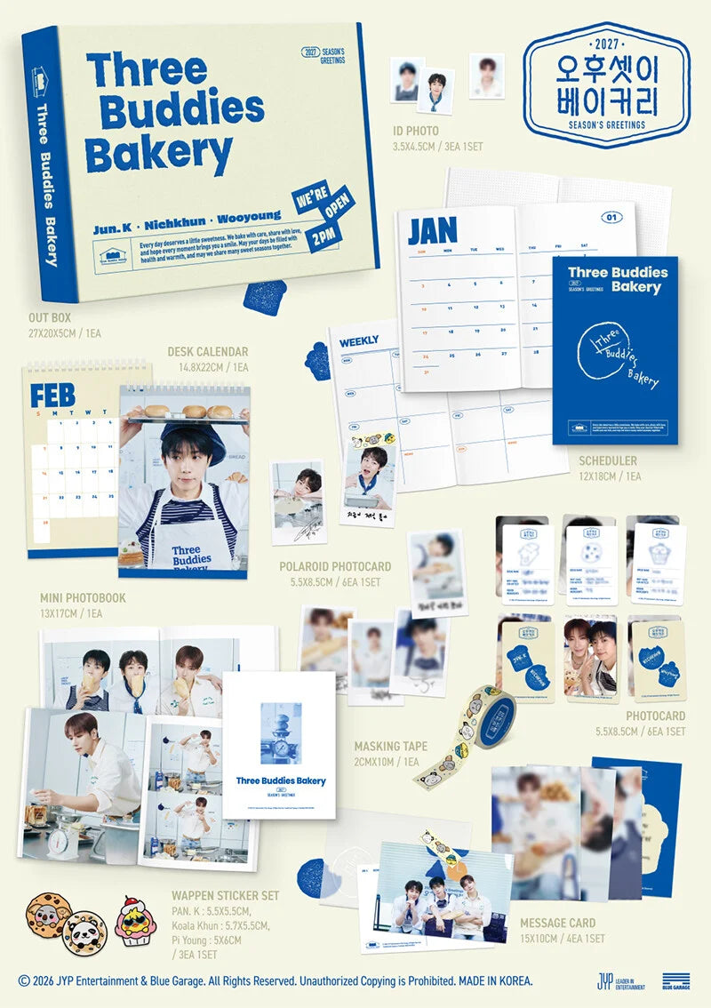  2PM - 2027 SEASON'S GREETINGS [THREE BUDDIES BAKERY] 