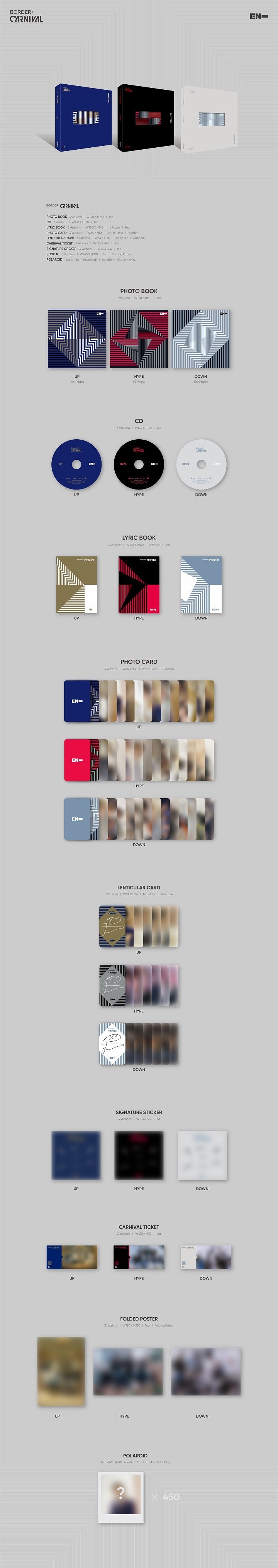 ENHYPEN - BORDER: CARNIVAL - 2nd Mini Album