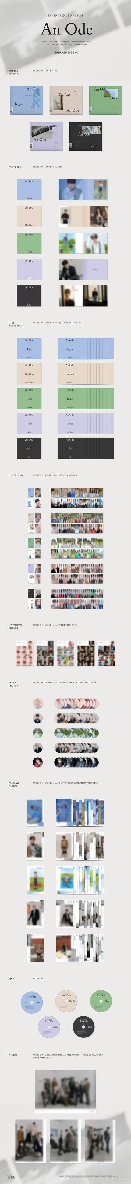 SEVENTEEN - An Ode - 3rd Album