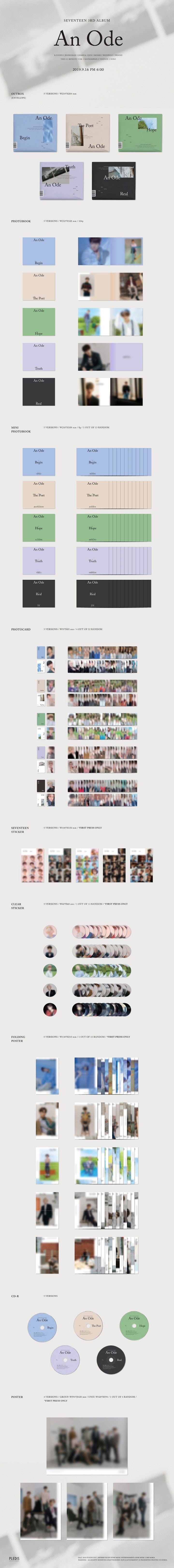 SEVENTEEN - An Ode - 3rd Album