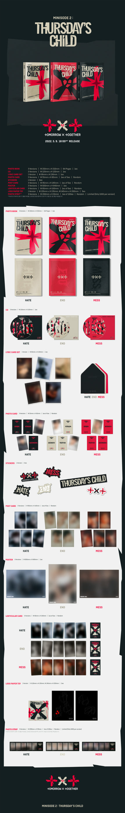 TXT - Minisode 2 : THURSDAY's CHILD - 4th Mini Album (Photobook Ver.)