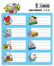 BT21 - Haftetiketten