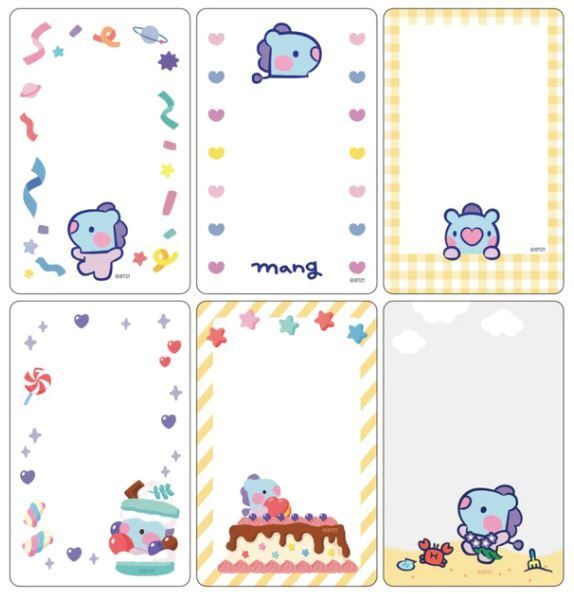 BT21 - Fotokarten Rahmen