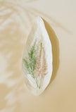 Hanji Schale Blatt Weiß
