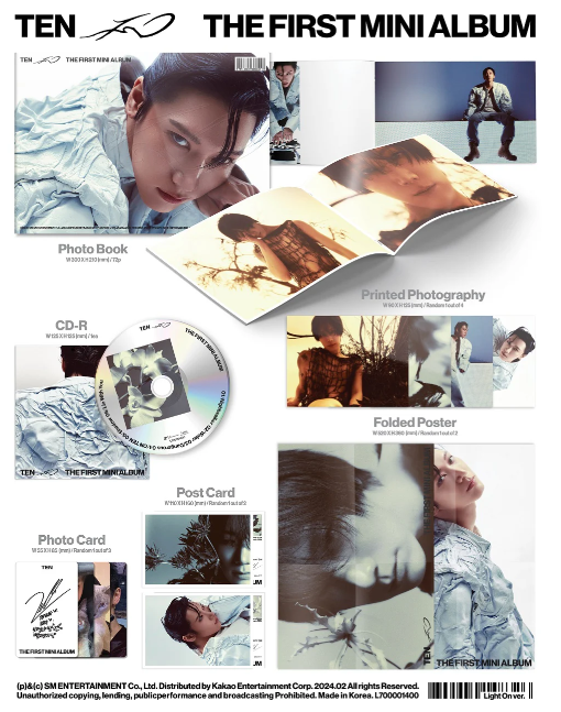 TEN (NCT) - TEN - 1st Mini Album (Light On Ver.)