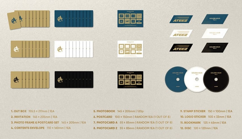 ATEEZ - GOLDEN HOUR : Part.1 - 10th Mini Album