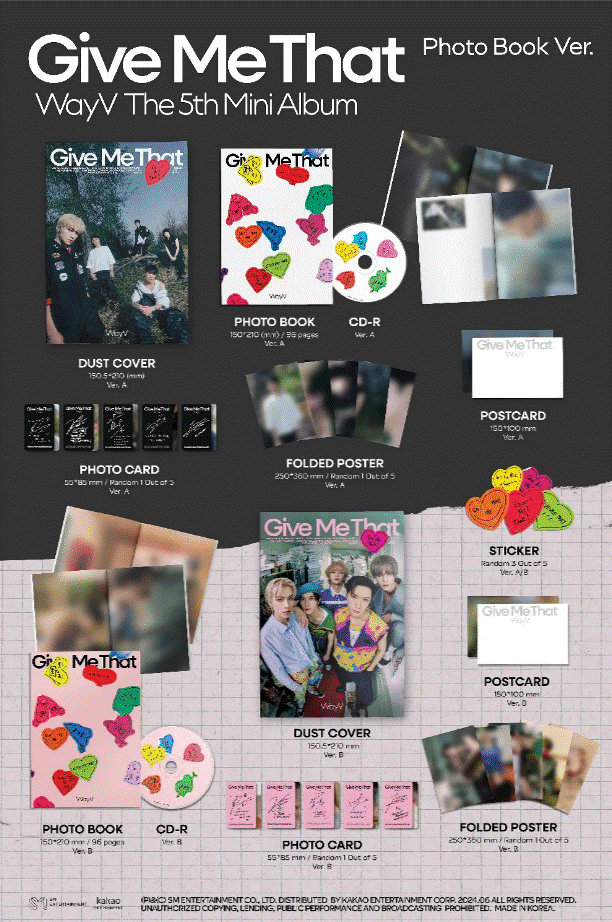 WayV - Give Me That - 5th Mini Album (Photobook Ver.)