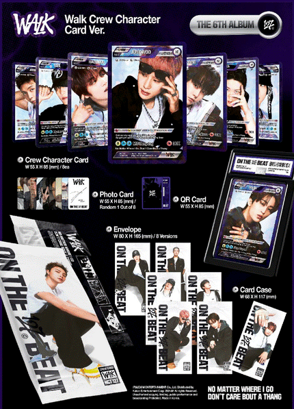 NCT 127 - WALK - 6th Album (Walk Crew Character Card Ver.)