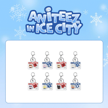 ANITEEZ in Ice City (ATEEZ) - Hockey Player Card Acrylic Keyring