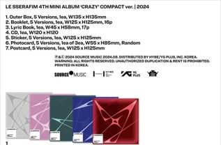LE SSERAFIM - CRAZY - 4th Mini Album (Compact Ver.)