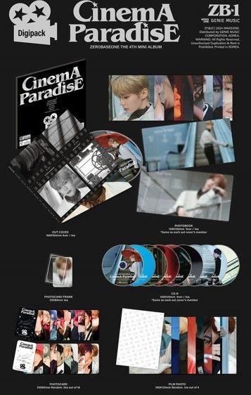 ZEROBASEONE - CINEMA PARADISE - 4th Mini Album (Digipack Ver.)
