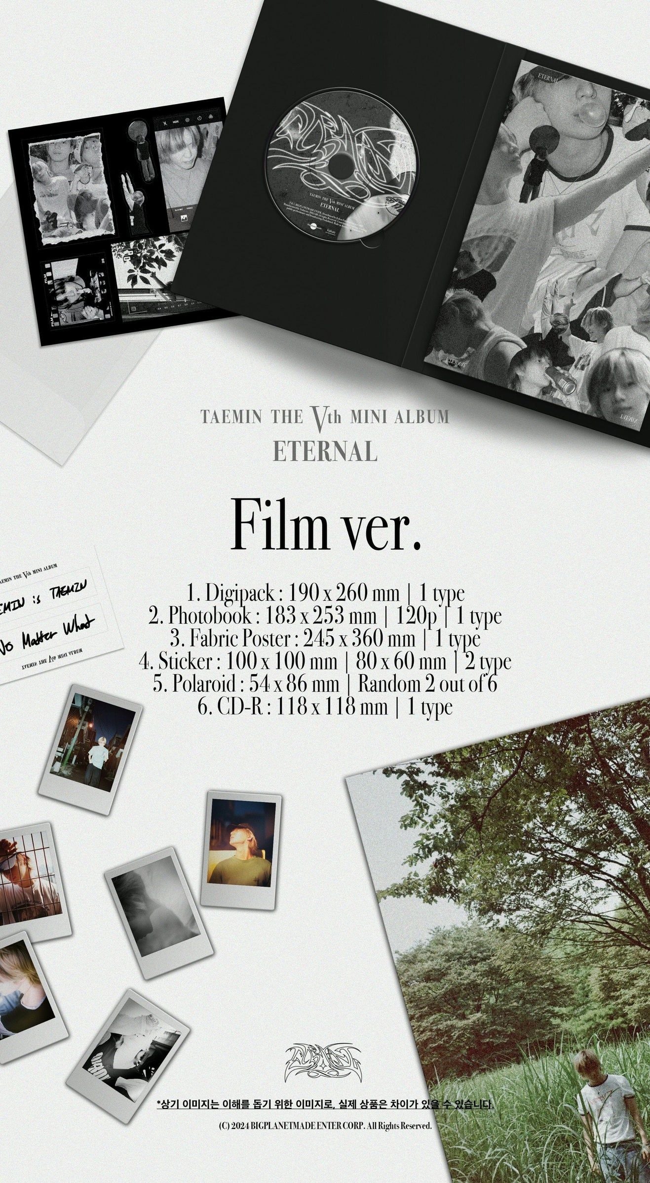 TAEMIN (SHINee) - ETERNAL - 5th Mini Album (Film ver.)