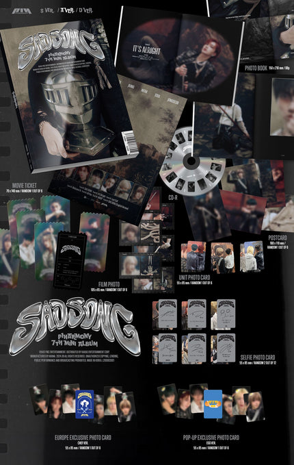 P1Harmony - SAD SONG - Europe POP-UP Exclusive - 7th Mini Album (Photobook)