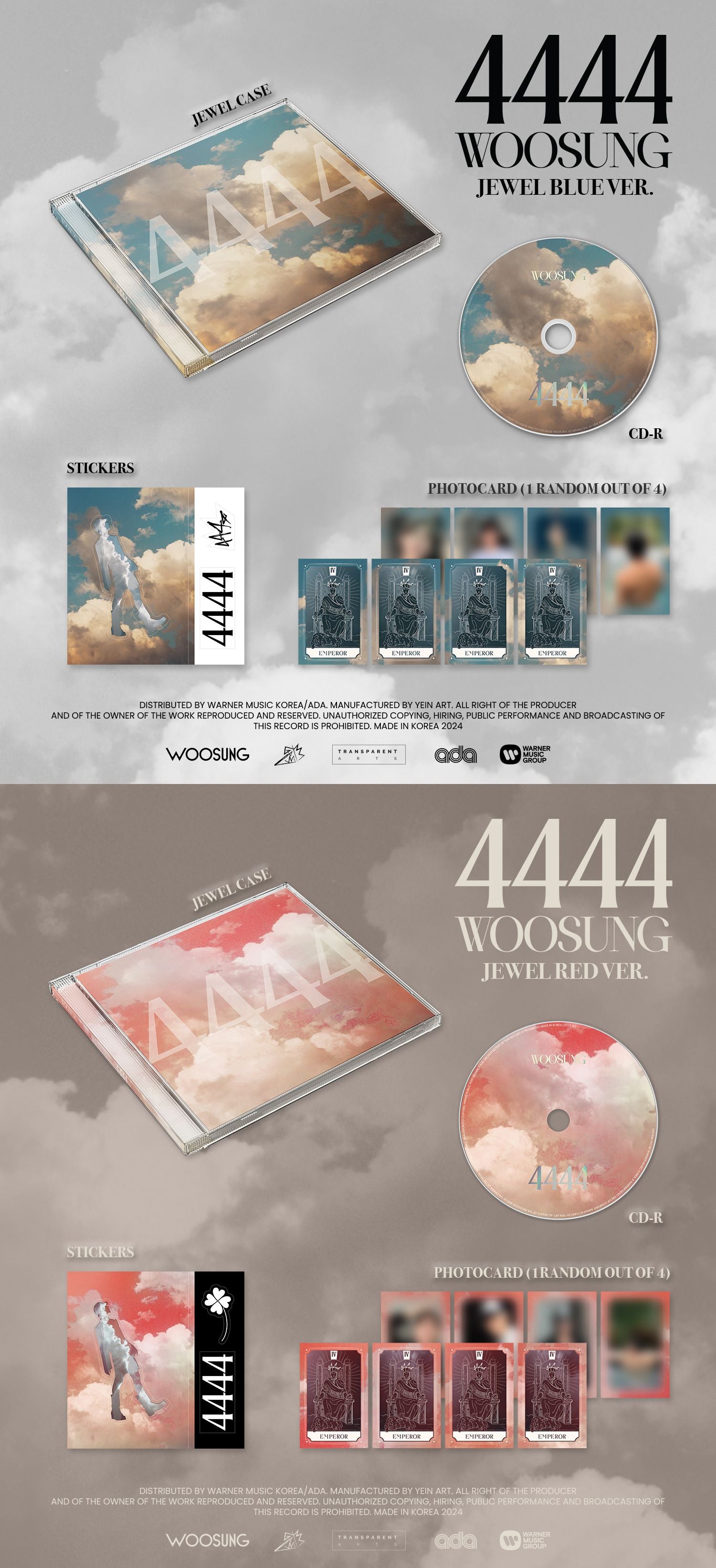 WOOSUNG (The Rose) - 4444 (Jewel Case Ver.)