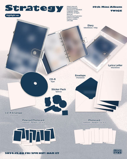 TWICE - Strategy - 14th Mini Album (Highlight Ver.)