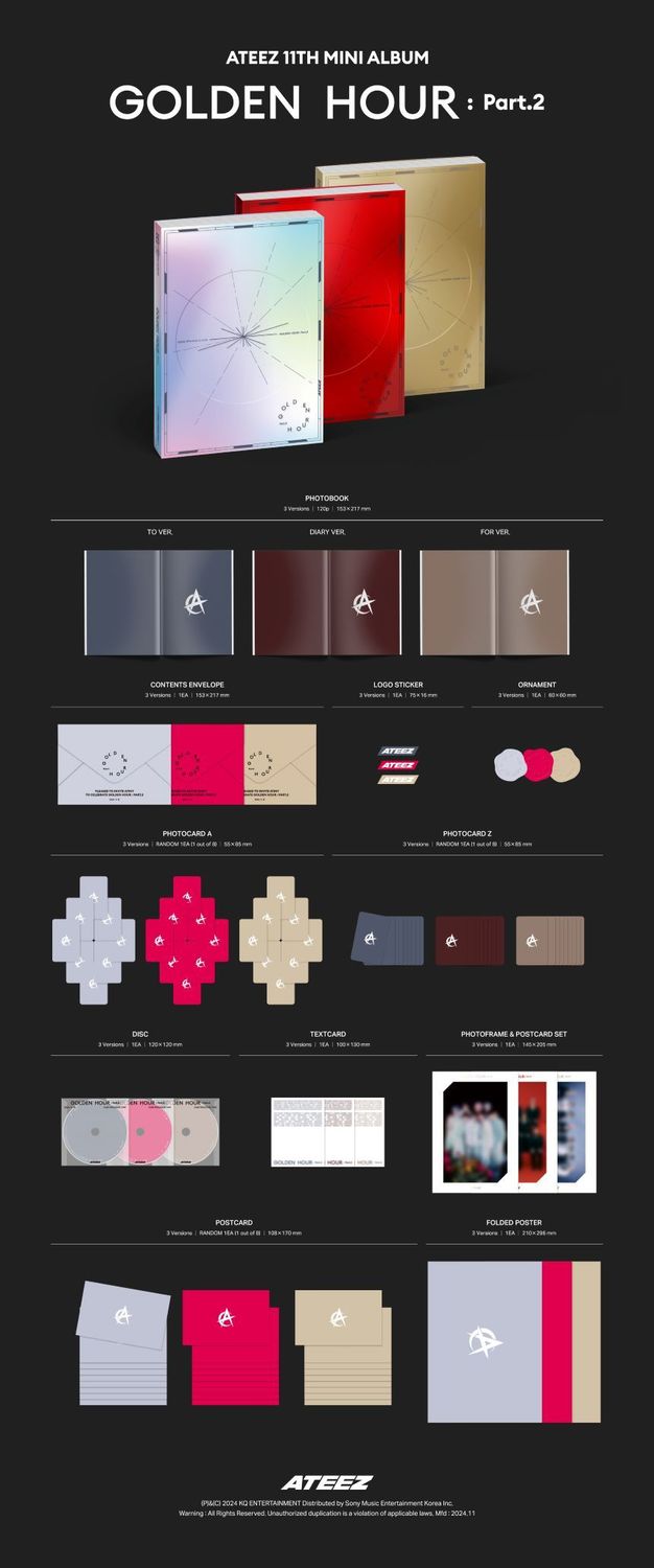 ATEEZ - GOLDEN HOUR : Part.2 - 11th Mini Album