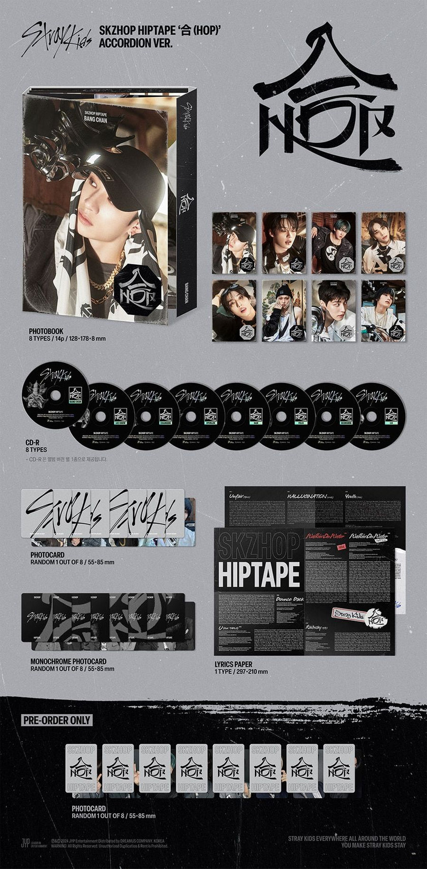 Stray Kids - SKZHOP HIPTAPE 合 (HOP) (ACCORDION Ver.)