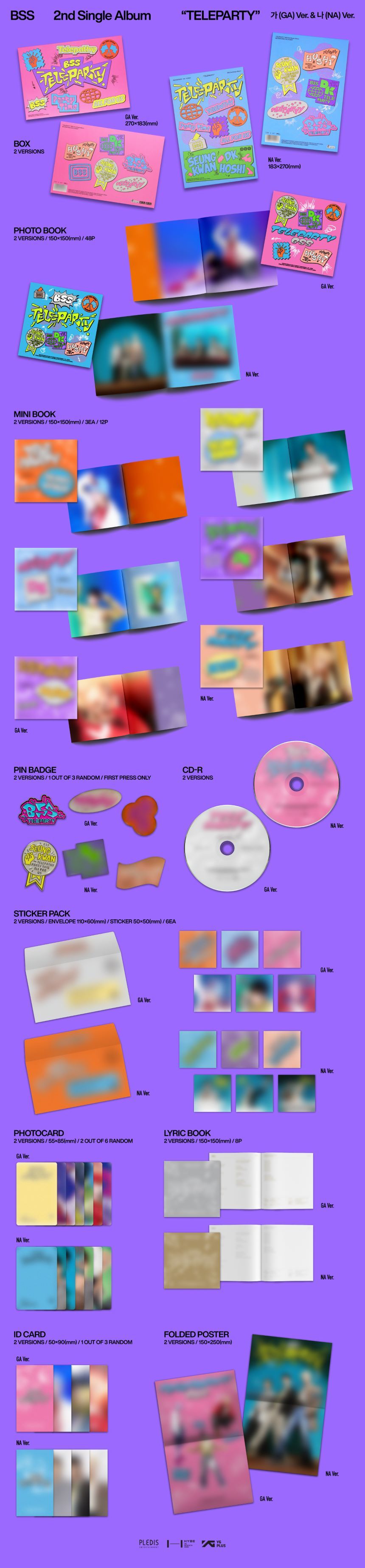 BSS (SEVENTEEN) - TELEPARTY - 2nd Single Album