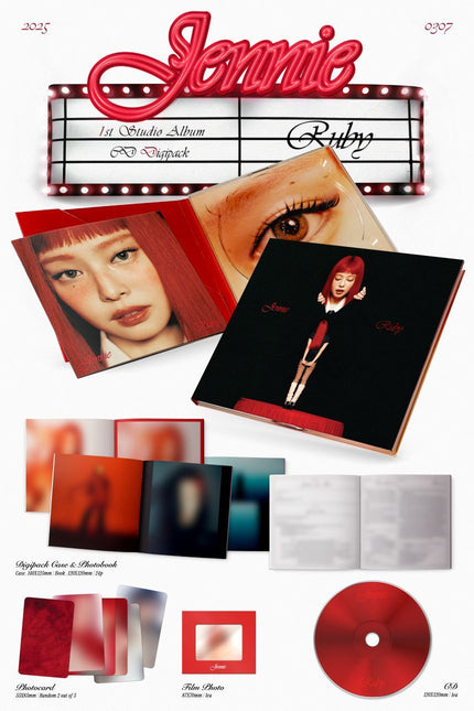 JENNIE (BLACKPINK) - Ruby - 1st Studio Album (Digipack Ver.)