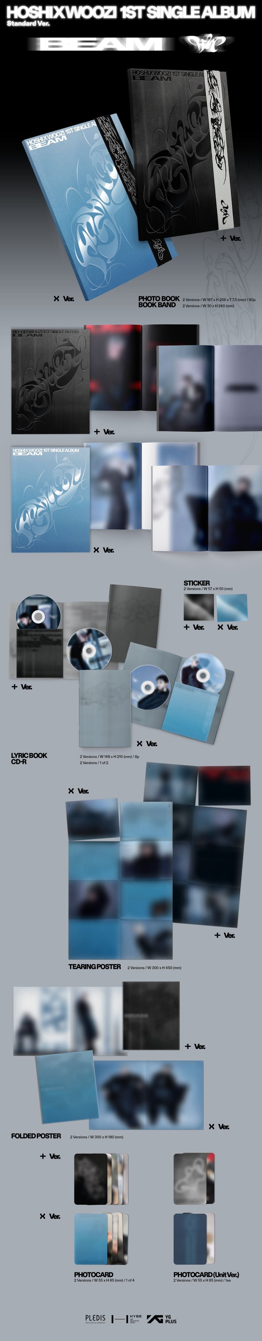 HOSHI X WOOZI (SEVENTEEN) - BEAM - 1st Single Album