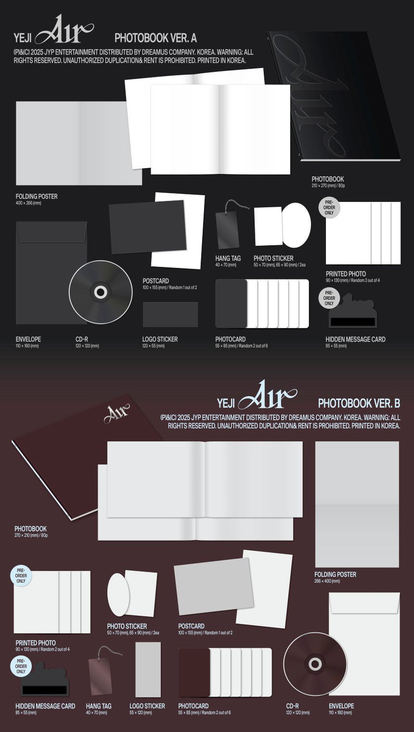 YEJI (ITZY) - Air - Album (Photobook Ver.)