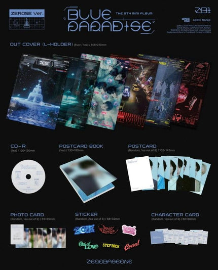ZEROBASEONE - BLUE PARADISE - 5th Mini Album (ZEROSE Ver.)