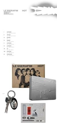 LE SSERAFIM - HOT - 5th Mini Album (Tin Case Ver.)