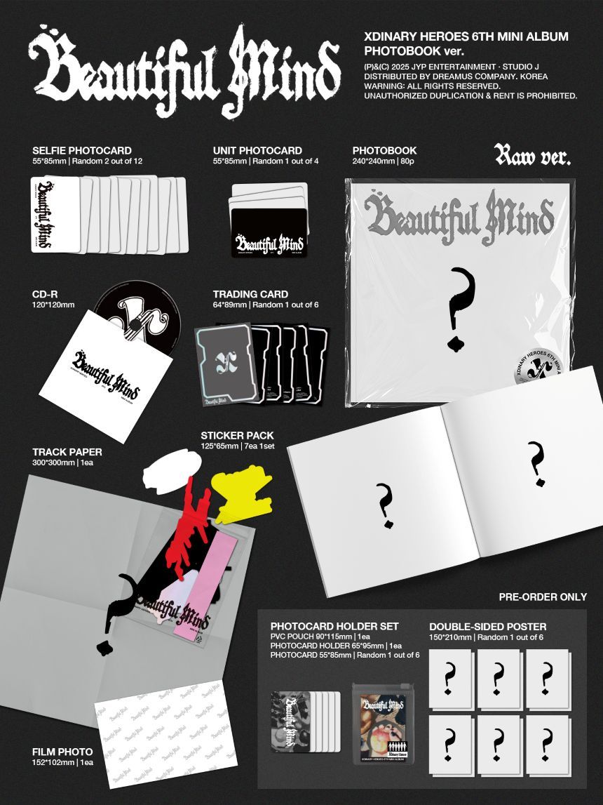 Xdinary Heroes - Beautiful Mind - 6th Mini Album (Photobook Ver.)