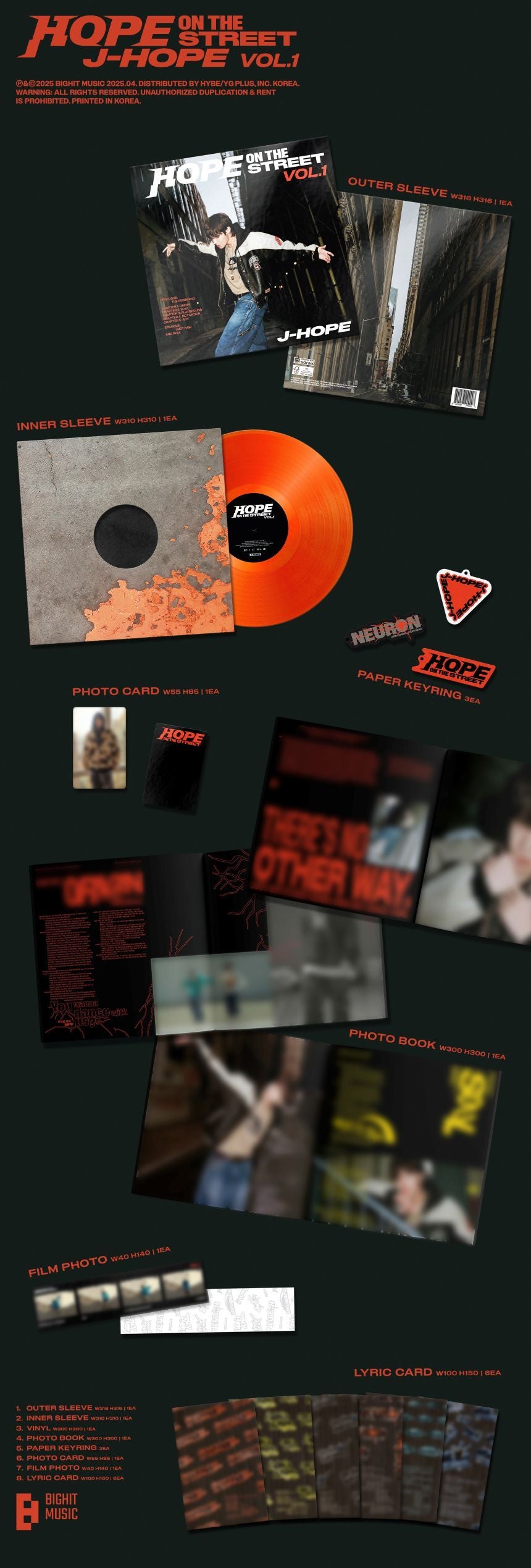 j-hope (BTS) - HOPE ON THE STREET VOL.1 (LP)
