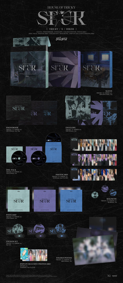 xikers - HOUSE OF TRICKY : SPUR - 5th Mini Album (Hello82 Pop-Up Exclusive)