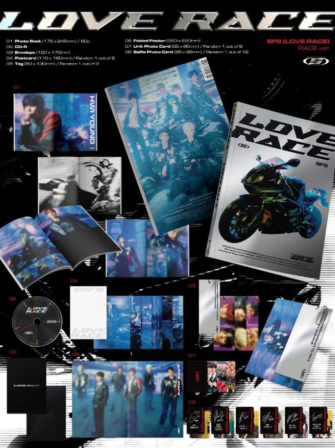 (SIGNED) SF9 - LOVE RACE - 15th Mini Album