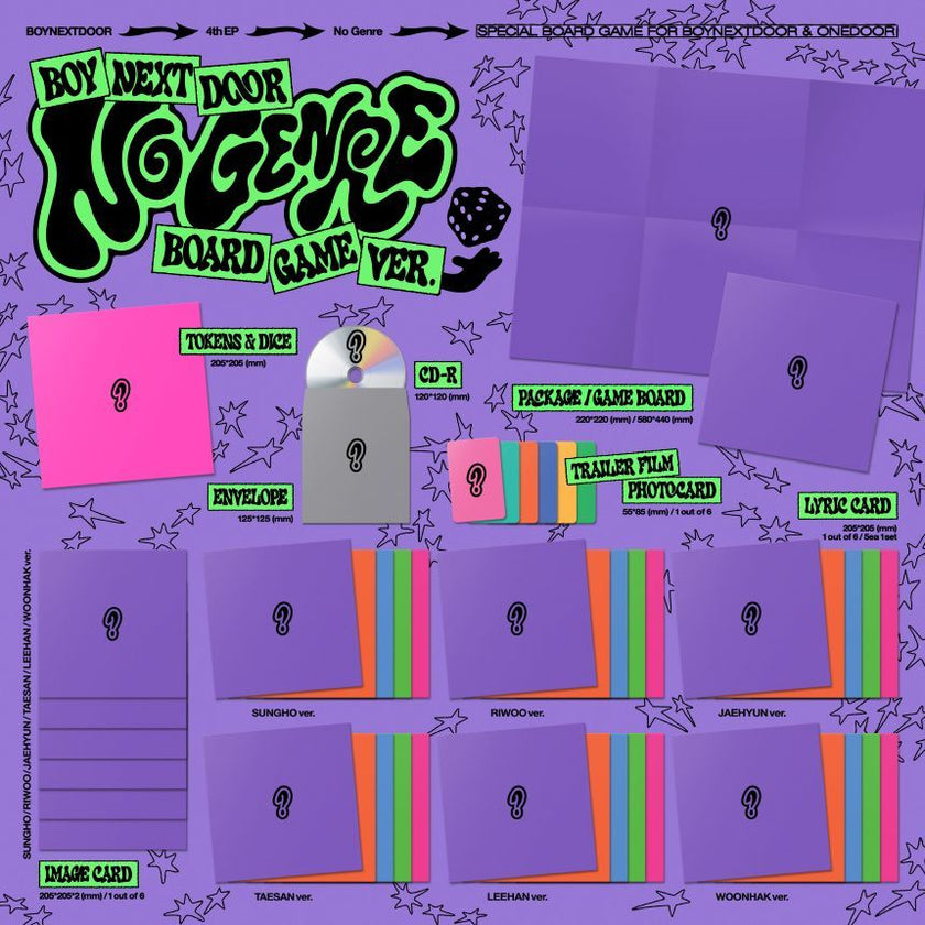 BOYNEXTDOOR - No Genre - 4th EP Album (Board Game Ver.)