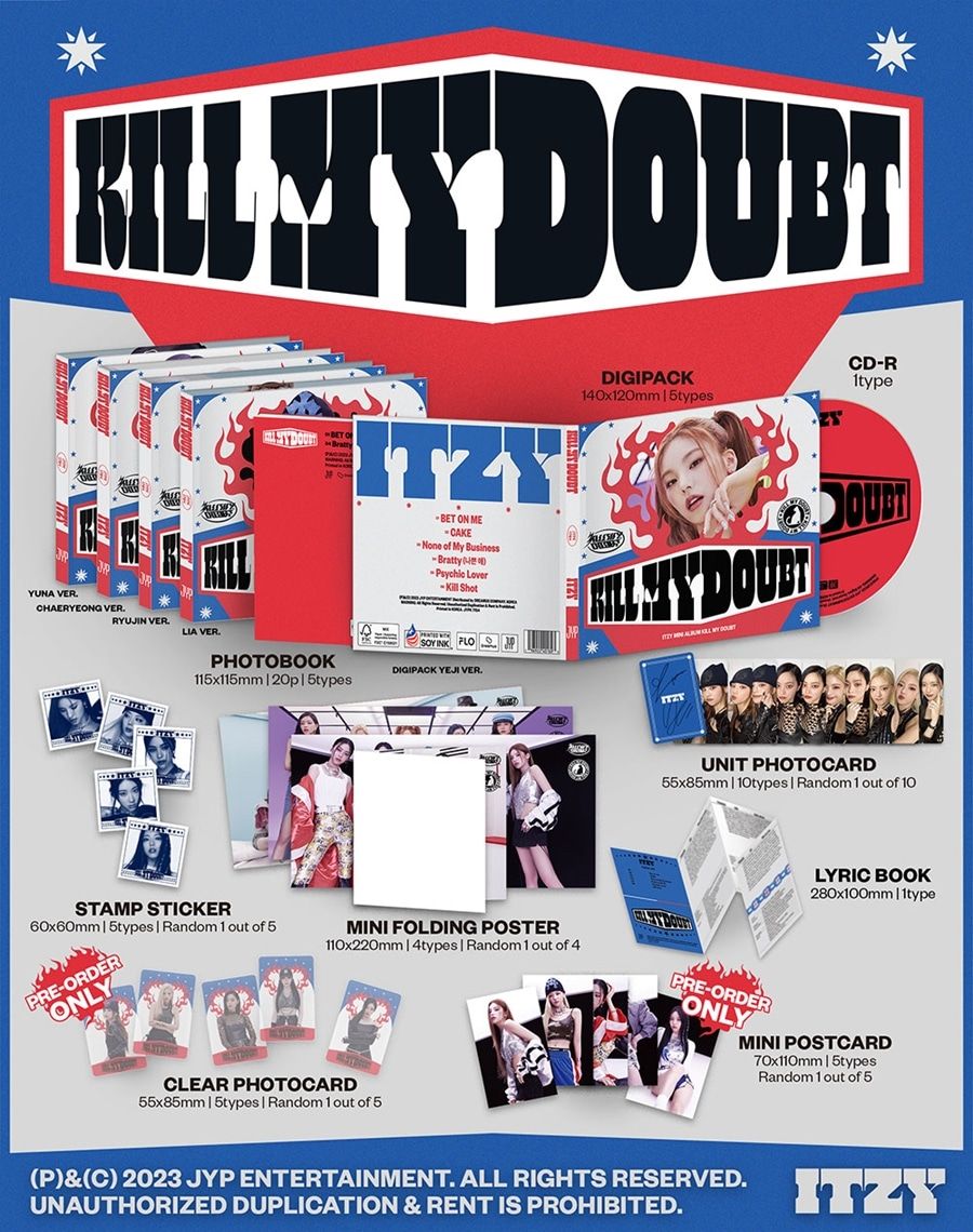 ITZY - KILL MY DOUBT - 7th Mini Album (Digipack Ver.)