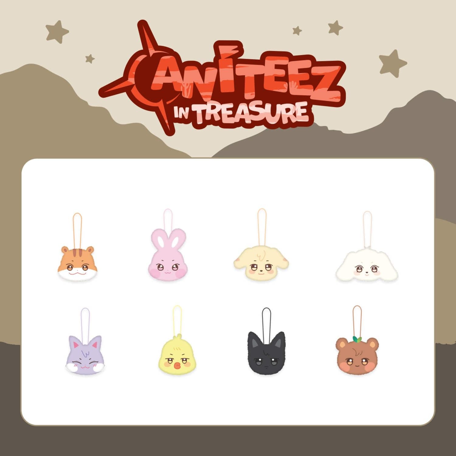 ANITEEZ in Treasure (ATEEZ) - Plush Name Tag