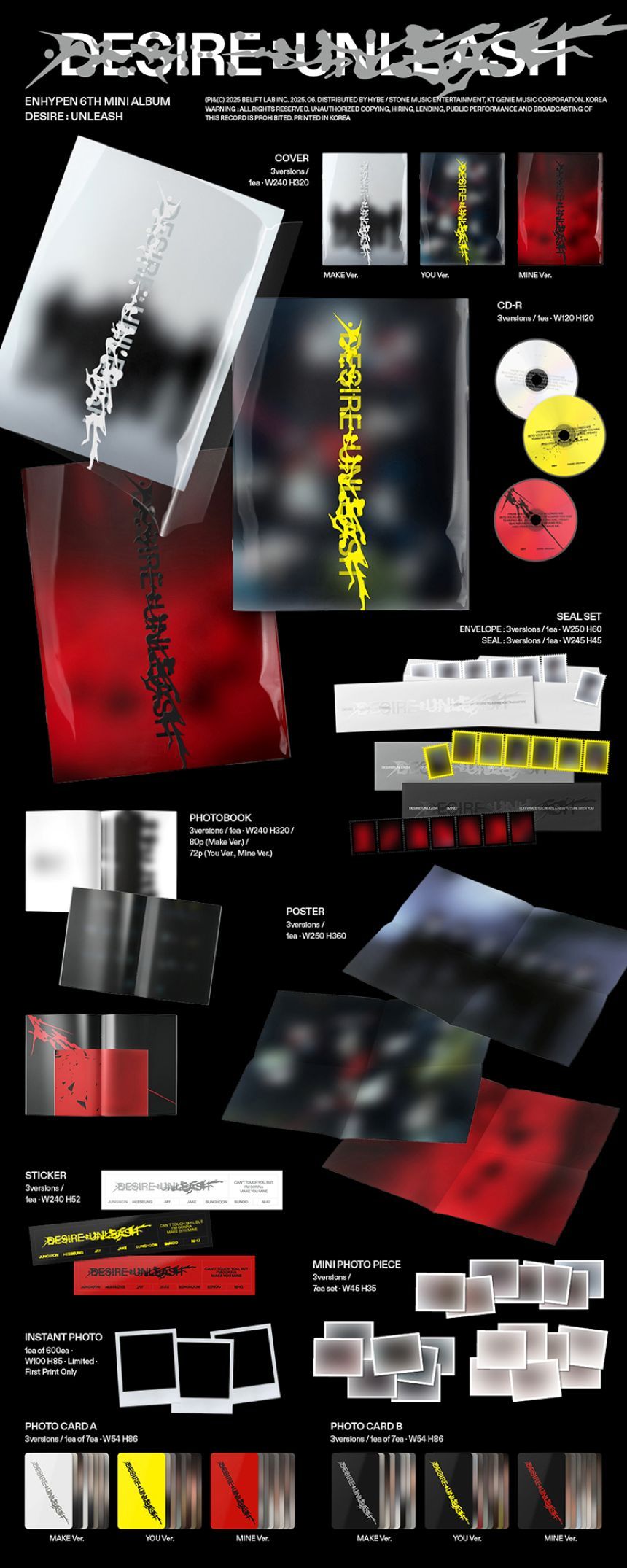 ENHYPEN - DESIRE: UNLEASH - 6th Mini Album