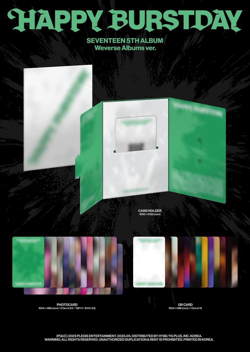SEVENTEEN - HAPPY BURSTDAY - 5th Mini Album (Weverse Albums Ver.)