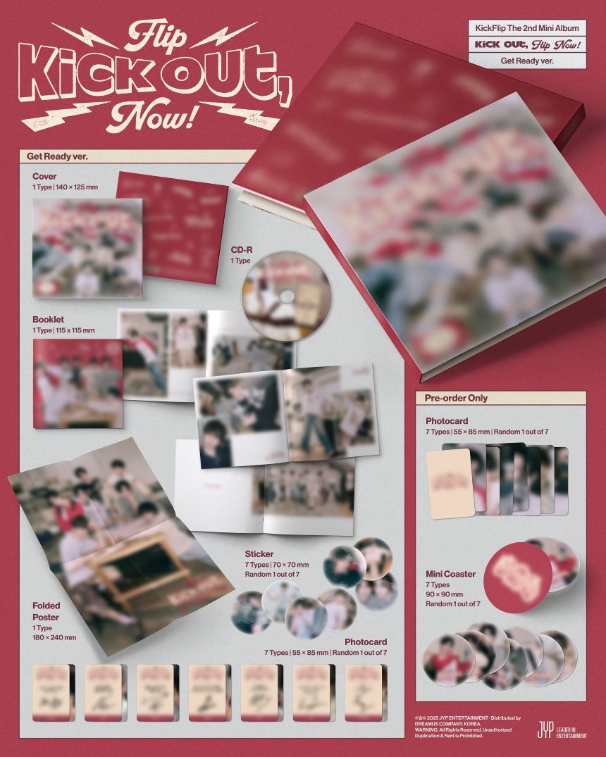KickFlip - Kick Out, Flip Now! - 2nd Mini Album (Digipack / Get Ready Ver.)