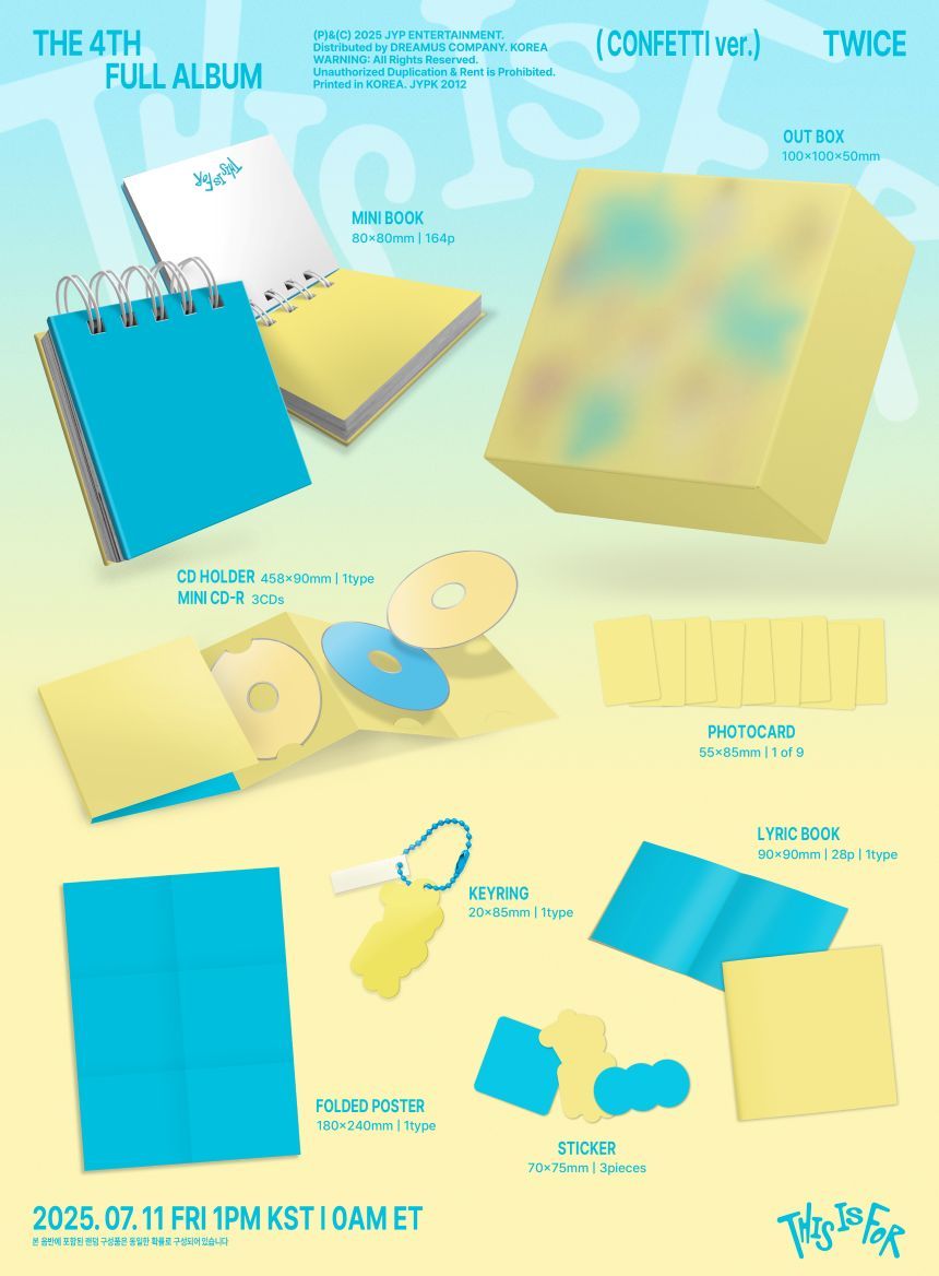 TWICE - THIS IS FOR - 4th Album (CONFETTI Ver.)